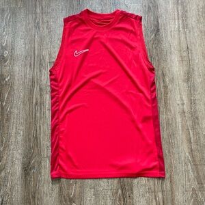 Nike Academy 23 Sleeveless Soccer Jersey Red Sz Medium DR1331-657